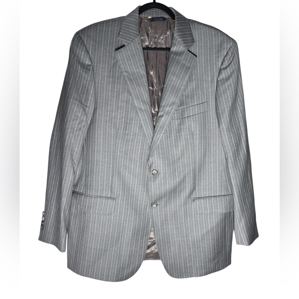 Brooks Brothers 1818 Regent Brooks Vitale Barberis Canonico Gray Blazer Mens 44R